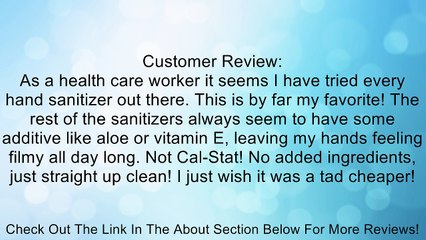 Cal Stat Plus Alcohol Hand Sanitizer by Steris Corp ( SANITIZER, HAND, ALCOHOL, CAL-STAT PLUS ) 1 Each / Each Review