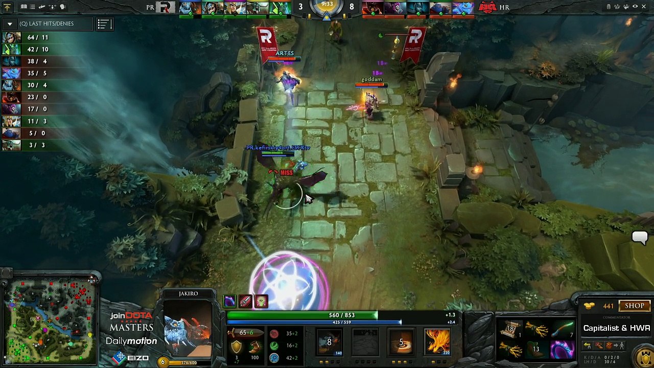HR vs PR Game 3 - joinDOTA Masters w @DotaCapitalist