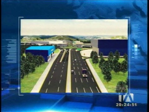 Congestión vehicular en la intersección de la Panamericana Norte y la Av. Simón Bolívar