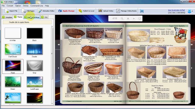 Easy to operate Free HTML5 Free Digital Catalog Maker