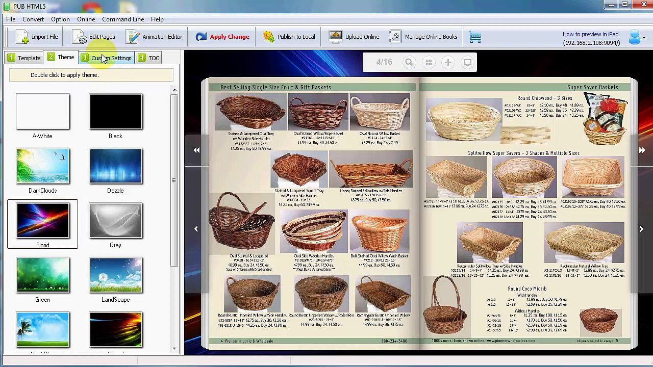 Easy to operate Free HTML5 Free Digital Catalog Maker