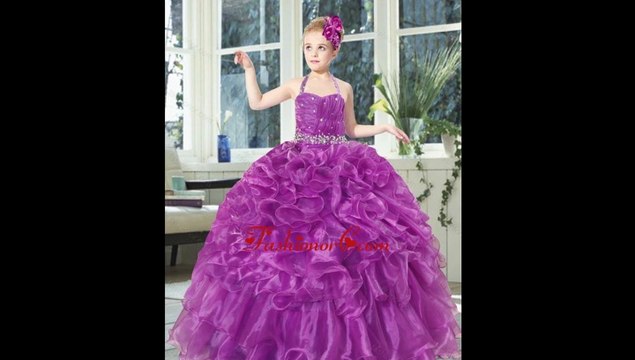 2015 popular style new little girl pageant dress