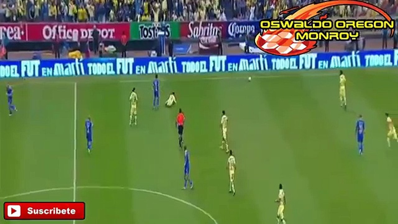 America vs Tigres 2014 Final 3-0 Damian Alvarez Intenta Golpear a Jugador De America y Al Arbitro