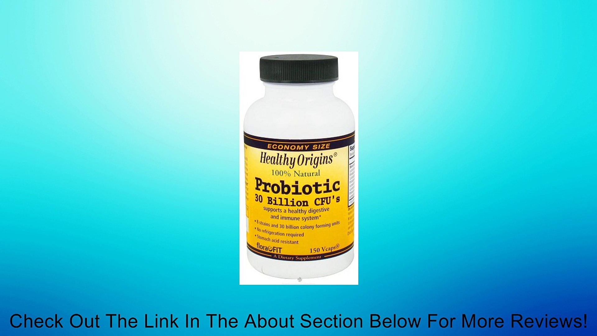 Healthy Origins Probiotic 30 Billion Cfu S 150 Vegetarian Capsules Review Video Dailymotion