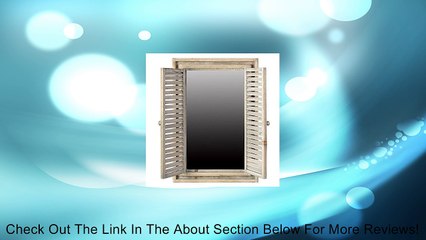 Window Mirror w/ 2 Louvered Shutters 18"x25" Review
