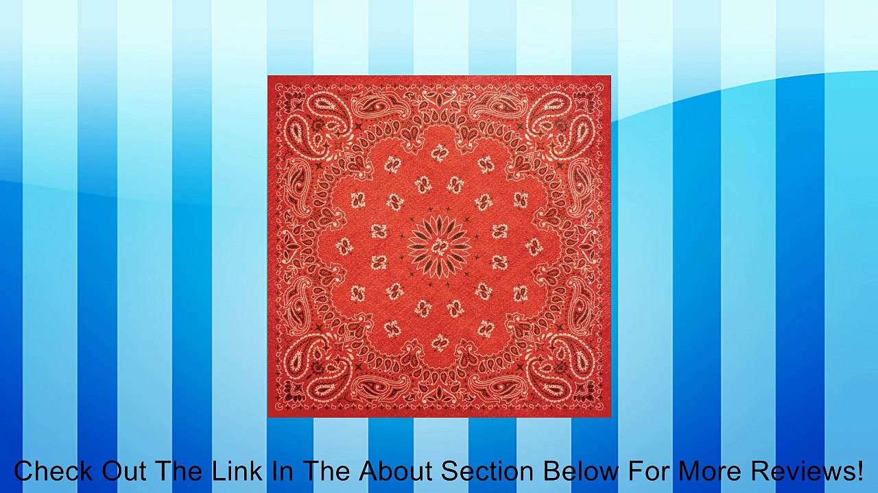 Western Paper 12"X12"-Red Bandana  25 per pack Review
