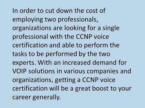All You Need To Know About Cisco CCNP Voice Certification