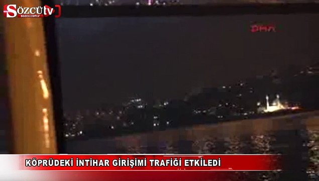 Boğaziçi Köprüsü'nde intihar girişimi
