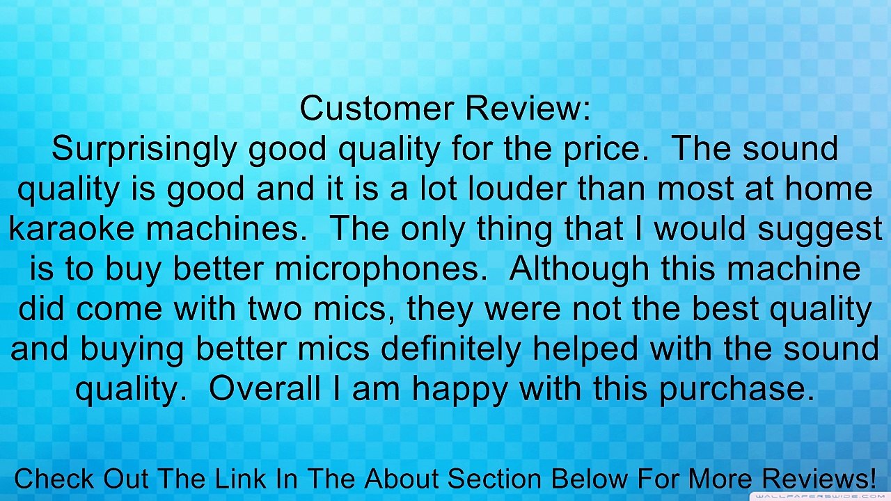 Akai KS808 CD+G Karaoke System with Speaker Pedestal Review