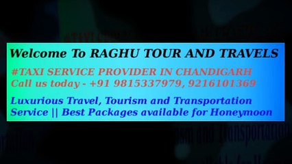 Taxi Hire Service in Chandigarh