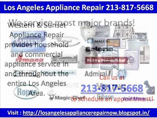 Los Angeles Appliance Repair 213-817-5668