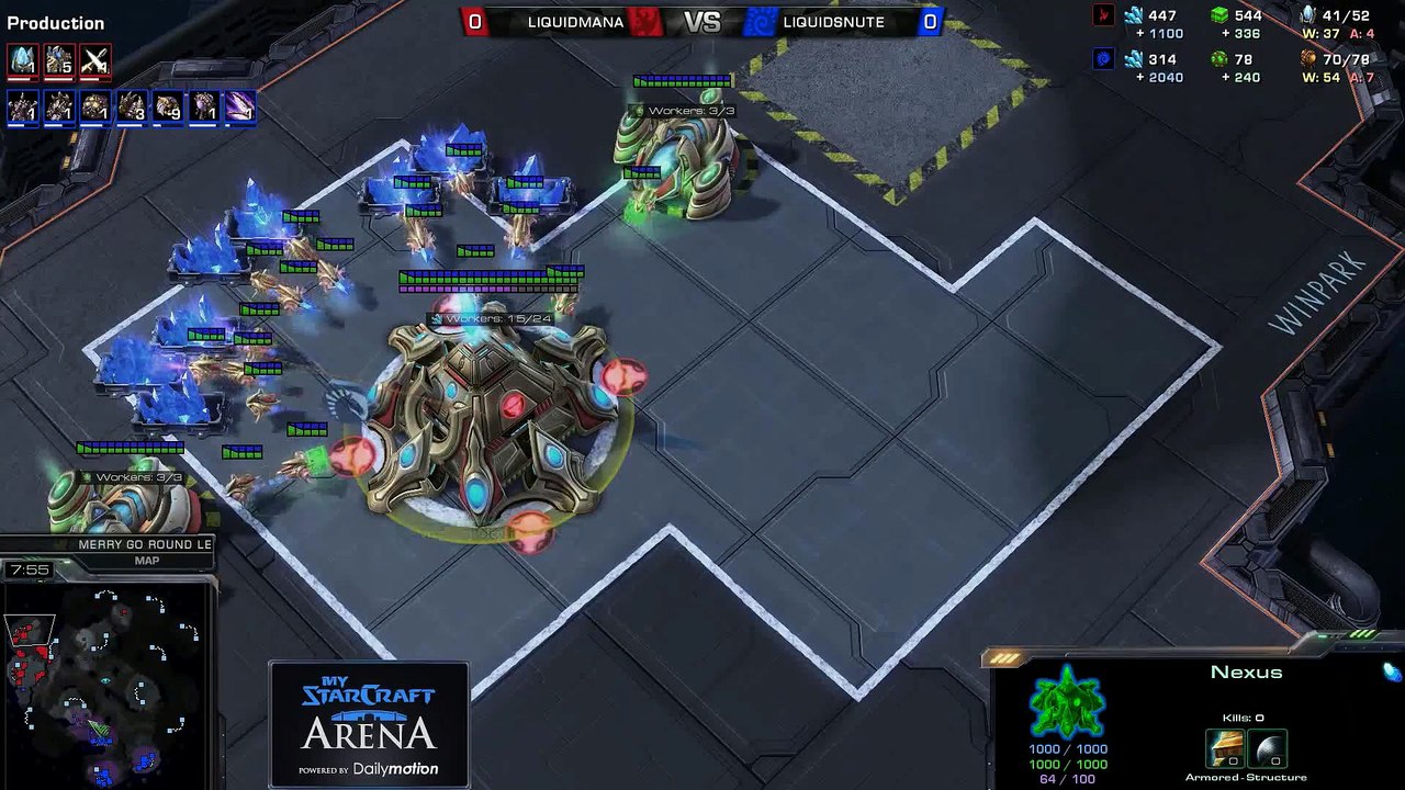 Snute (z) vs. mana (p) - mystarcraft arena #2 powered by dailymotion starcraft ii heart of the swarm