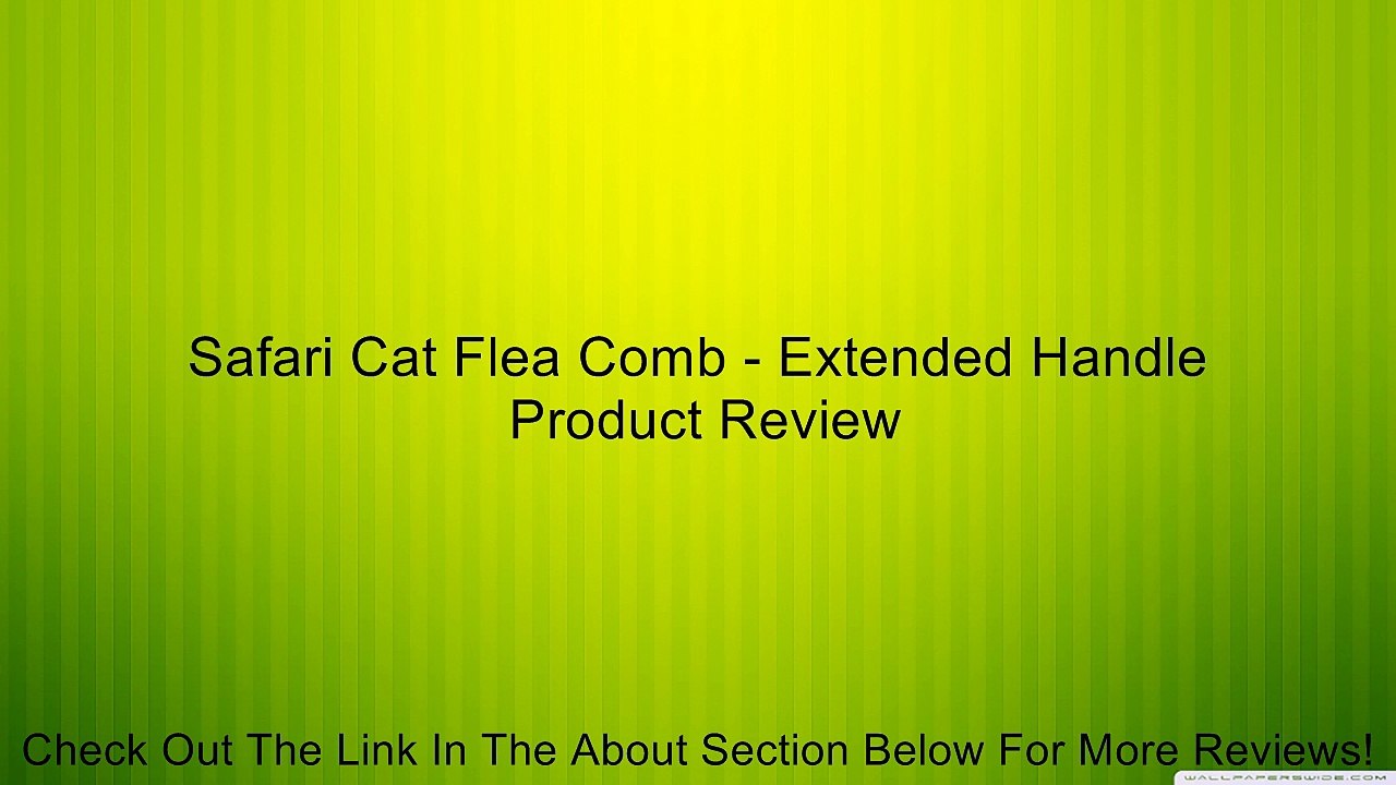 Safari Cat Flea Comb - Extended Handle Review