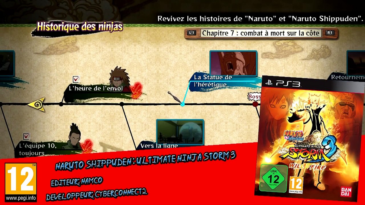 Naruto Shippuden : Ultimate Ninja Storm 3 - Chaos sur la côte(Héros)