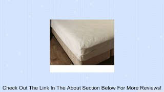 College Dorm Unbleached Cotton Mattress Cover,Twin Extra Long, Zips around the mattress Review