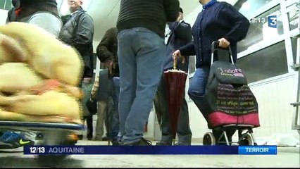 Le marché au gras de Peyrehorade dans les Landes