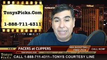 LA Clippers vs. Indiana Pacers Free Pick Prediction NBA Pro Basketball Odds Preview 12-17-2014