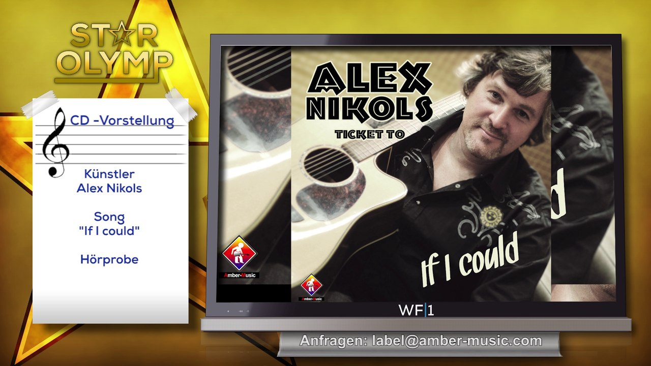 Sänger Alex Nikols   - If I could)  - CD-Vorstellung--Amber-Musikpromotion