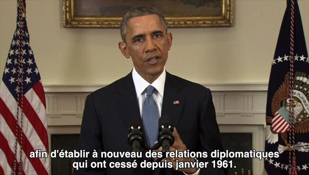 Obama : Les Etats-Unis changent leur relation avec le peuple de Cuba