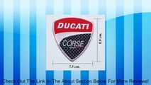 DUCATI CORSE EMBROIDERED IRON ON PATCH. Review