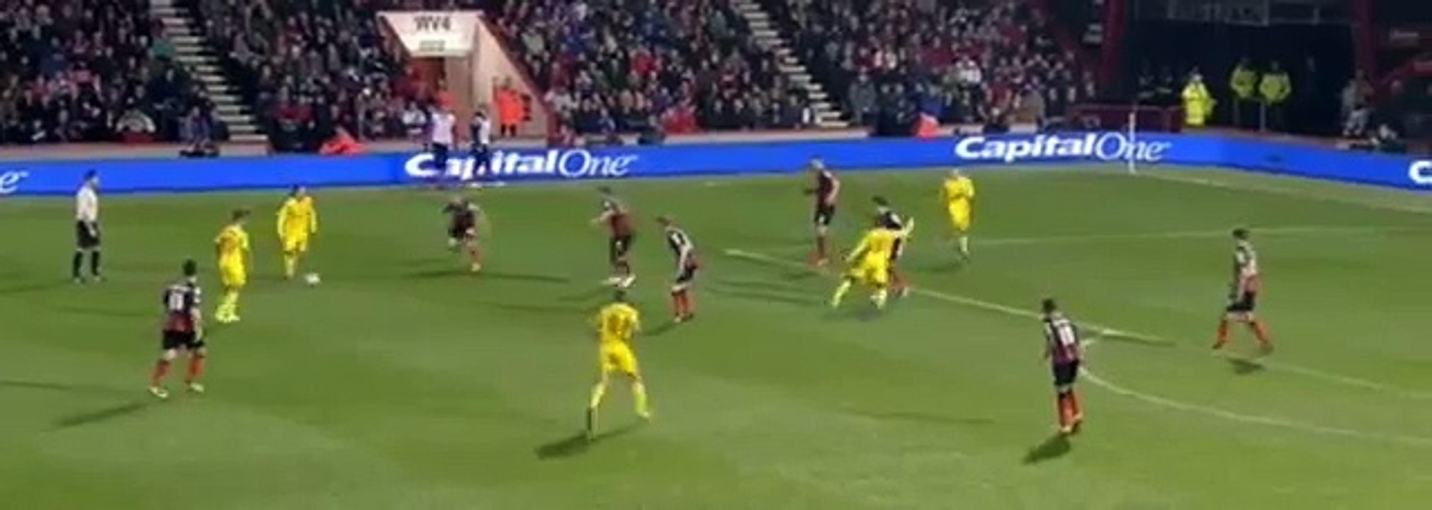 Raheem Sterling Goal - Bournemouth vs Liverpool 0-1 (Capital One Cup) 2014