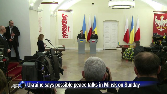 Ukraine says possible peace talks in Minsk on Sunday