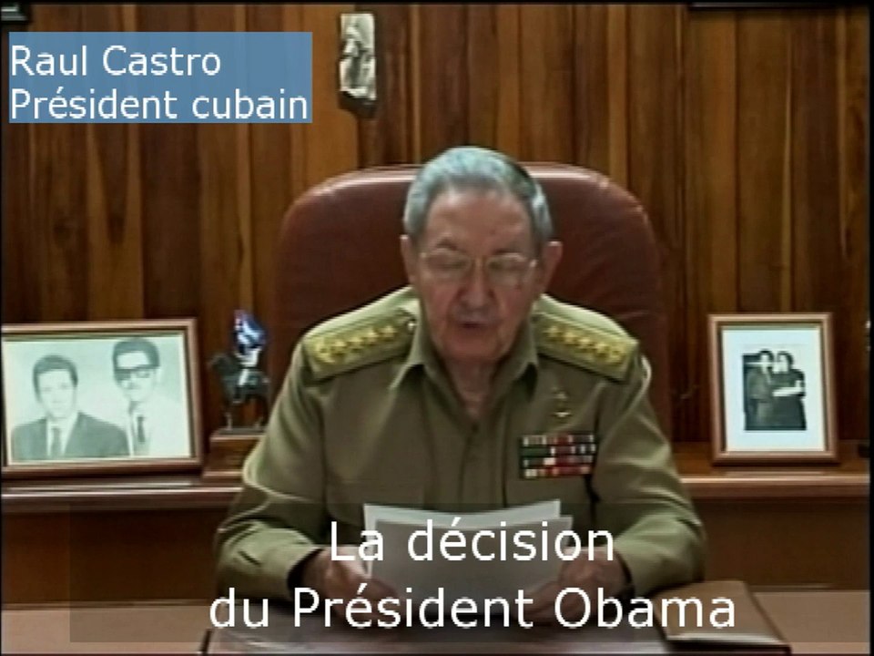 Raul Castro confirme le rétablissement des relations diplomatiques avec les Etats-Unis