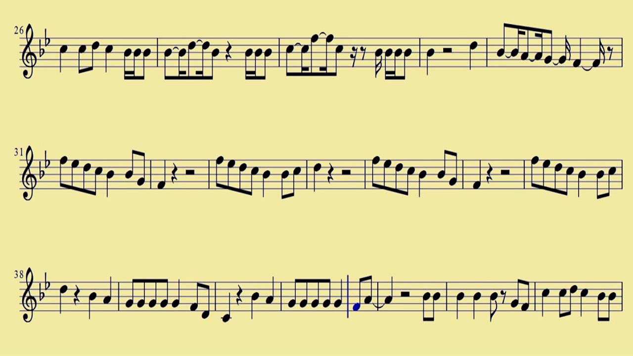 [ Bari Sax ]  Best Song Ever - One Direction - www.downloadsheetmusic.com.br