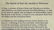 57 - Philemon - King James Bible, New Testament (Audio Book)