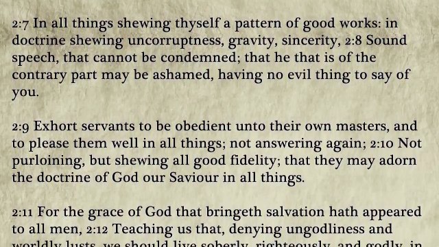 56 - Titus - King James Bible, New Testament (Audio Book)