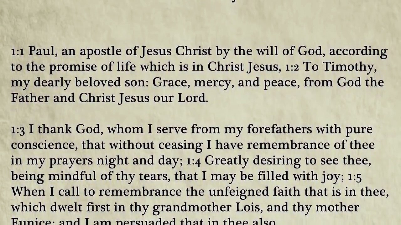 55 - 2 Timothy - King James Bible, New Testament (Audio Book)