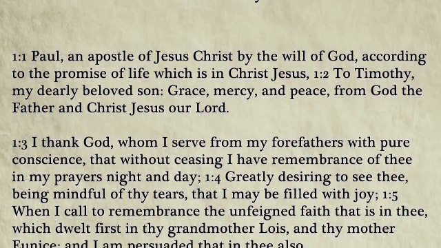 55 - 2 Timothy - King James Bible, New Testament (Audio Book)