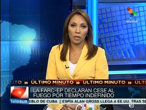 Colombianos reciben con alegría cese al fuego indefinido de FARC-EP