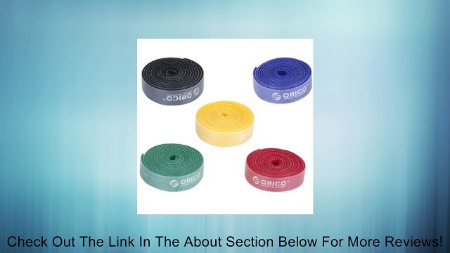 ORICO CBT-5S Reusable Rainbow Cable Ties / Wire Ties to Organize Cords with Label for Household / electronic,Yellow/Red/Blue/Green/Black,5-Piece Pack Review