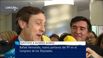 Rafael Hernando, nuevo portavoz del PP en el Congreso, en sustitución de Alonso