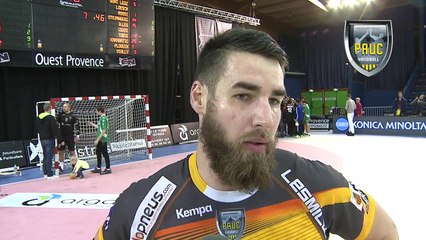Réactions de Luka Karabatic et Luc Tobie après la victoire à Istres