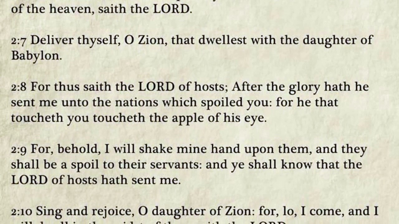 38 - Zechariah - King James Bible, Old Testament (Audio Book)