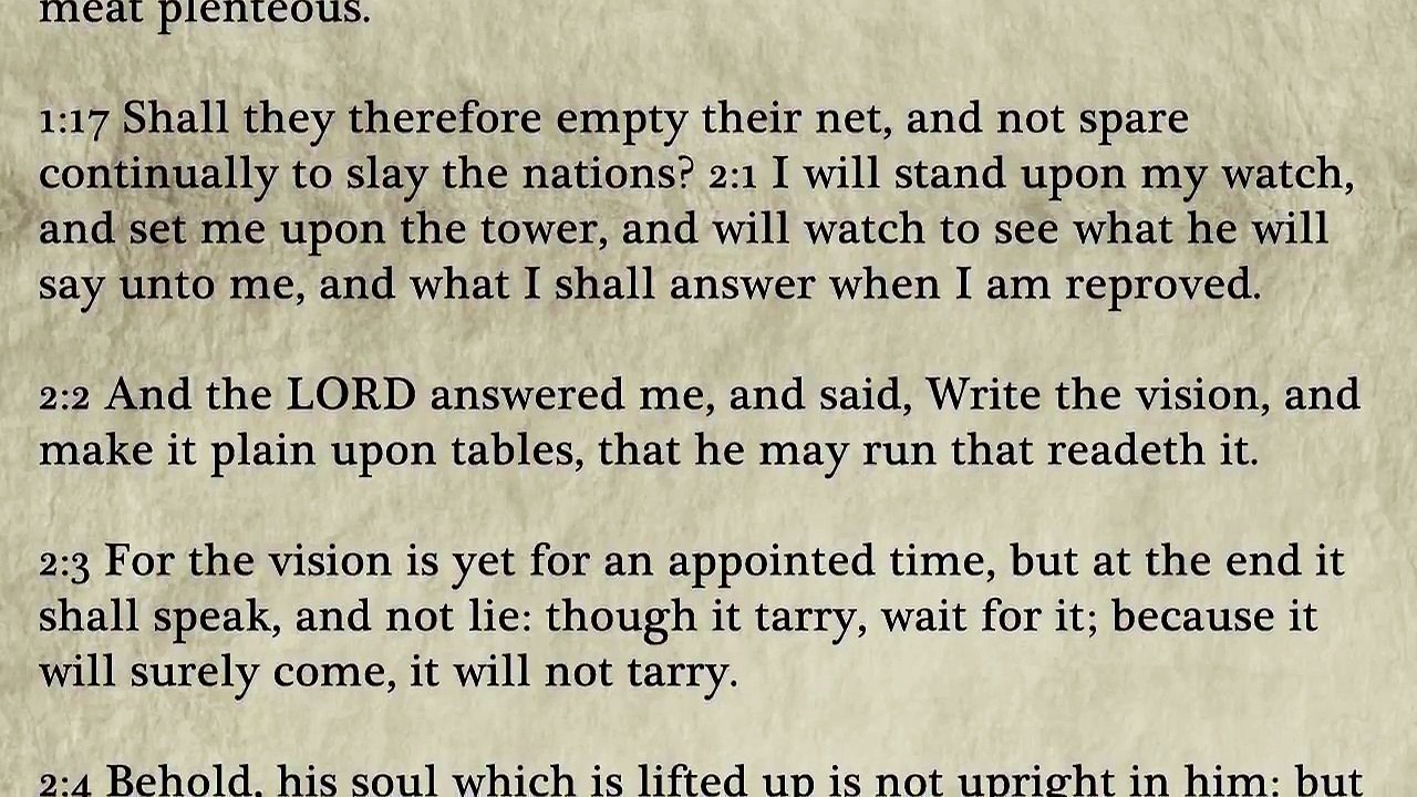 35 - Habakkuk - King James Bible, Old Testament (Audio Book)