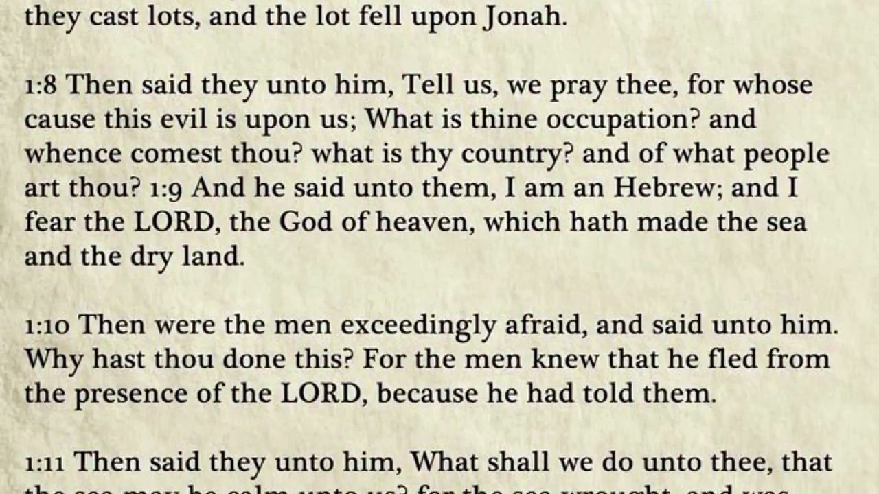 32 - Jonah - King James Bible, Old Testament (Audio Book)