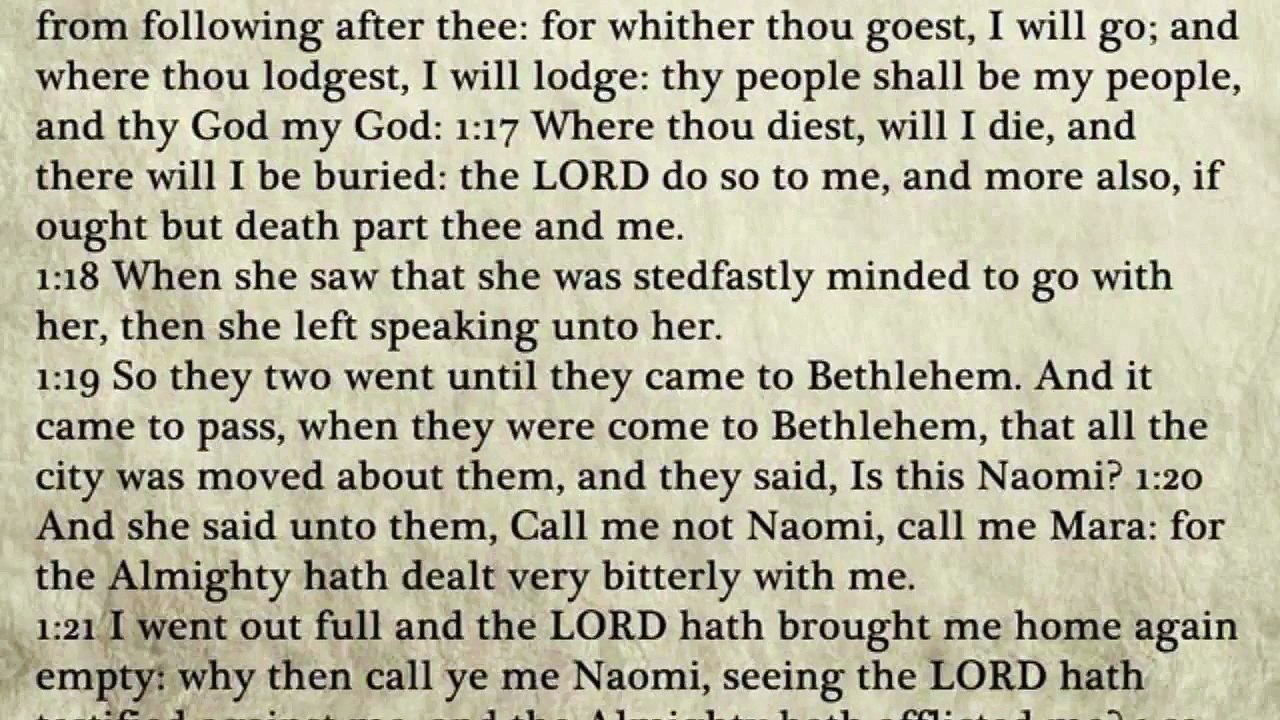 8 - Ruth - King James Bible, Old Testament (Audio Book)