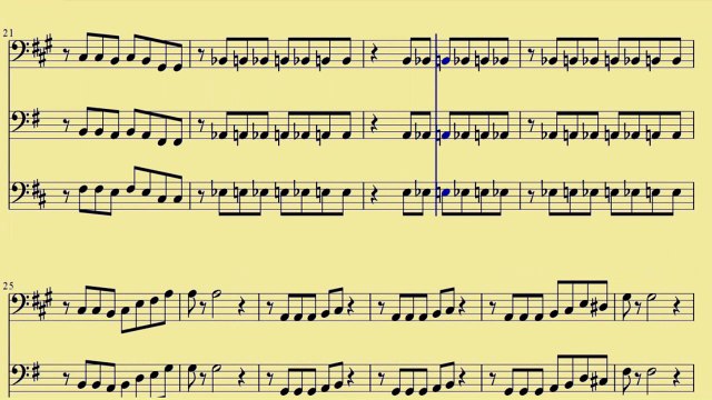 [ Bb, C, F TUBA ] Blurred Lines - Robin Thicke ft- T-I- n Pharrell - downloadsheetmusic.com.br