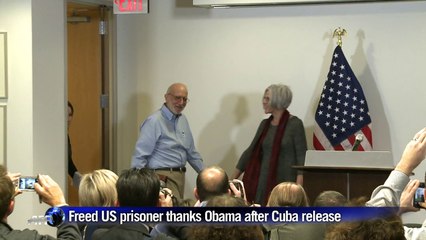 Freed US prisoner thanks Obama after Cuba release