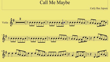 [ Violin ] Call Me Maybe - Carly Rae Jepsen
