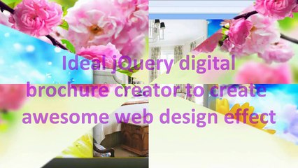Ideal jQuery digital brochure creator to create amazing web design effect