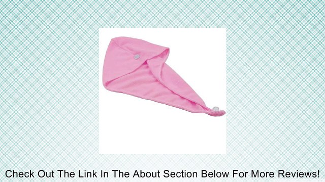 1PC Magic Microfiber Hair-drying Towel Cap Bath Head Wrap - Pink Review
