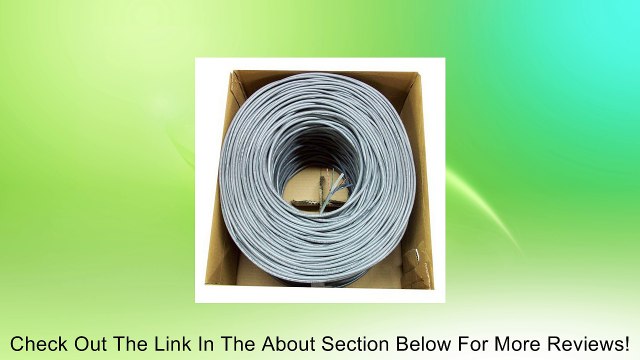 New 1,000 ft bulk Cat6 (CCA) Ethernet Cable / Wire UTP Pull Box 1,000ft Cat-6 (CCA) Grey ~ VIVO Review