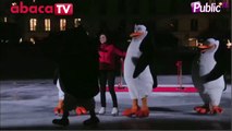 Exclu Vidéo : Nathalie Pechalat remplace Jean Dujardin par les pingouins de Madagascar !