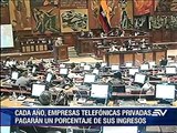 Proponen que telefónicas paguen tributos al Estado según número de abonados