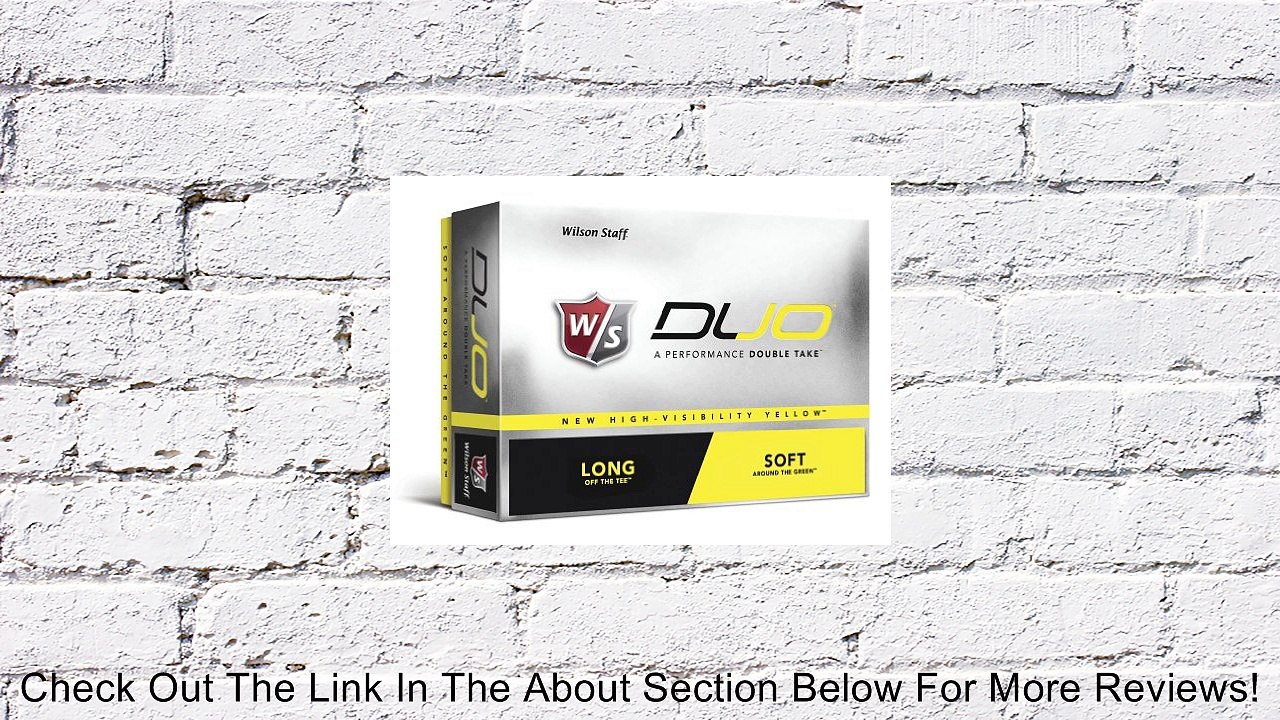 Wilson Sporting Goods Staff Duo Golf Balls, Pack of 12 (Yellow) Review