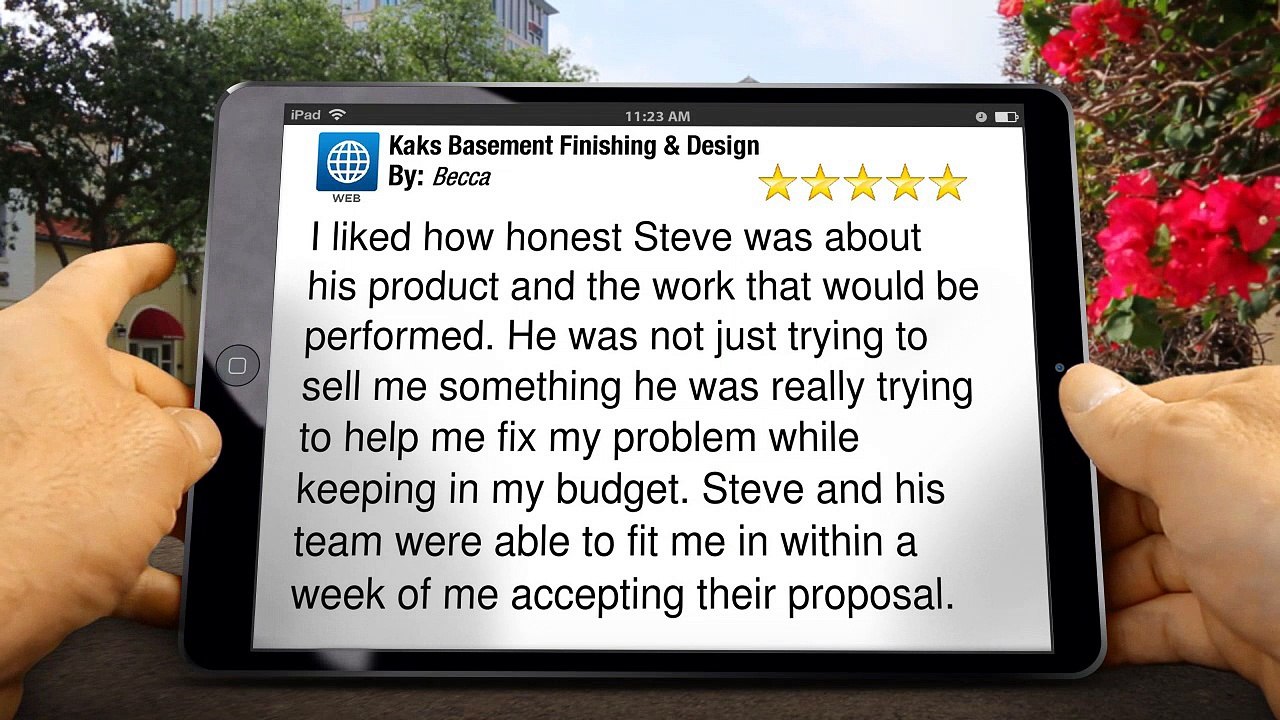Kaks Basement Finishing & Design Hanover         Outstanding         5 Star Review by Becca